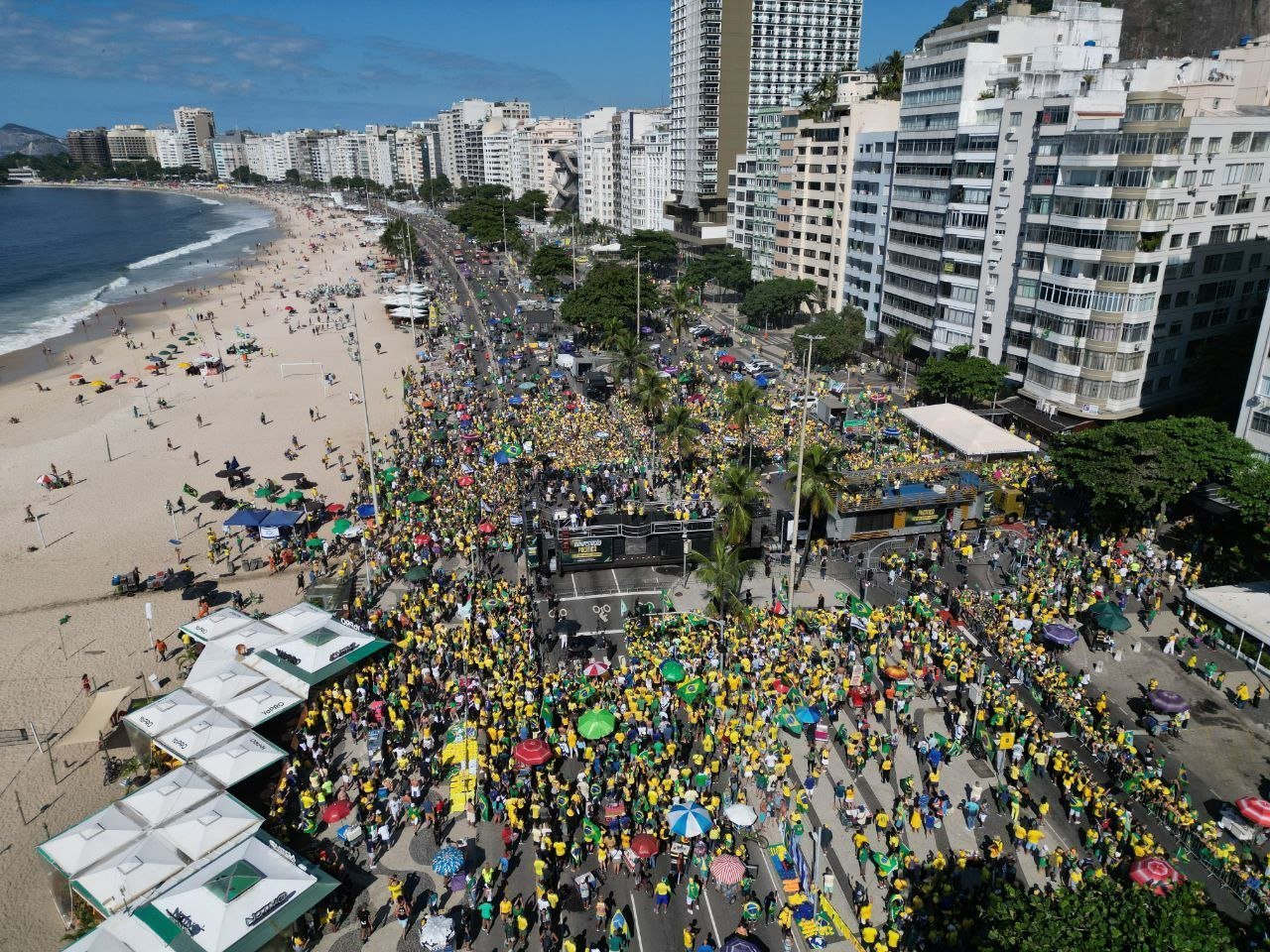 Estimativa de público em ato de Bolsonaro